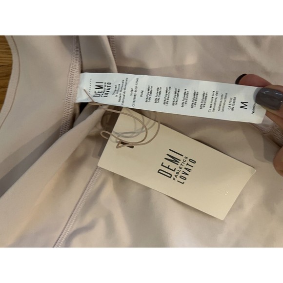 FABLETICS DEMI LOVATO M blush pink leggings crop NWT - Picture 4 of 4